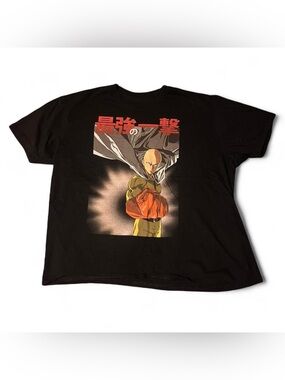 Black One-Punch Man Graphic Tee